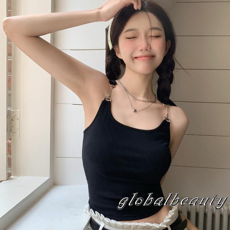 Áo Dây Cổ Chữ U Hở Lưng Màu Sắc Thời Trang Mùa Hè Cho Nữ