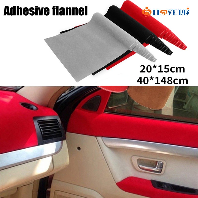 Miếng Dán Trang Trí Bảng Điều Khiển Trung Tâm Chống Trầy Bằng Vải Nhung Dành Cho Xe Hơi DIY