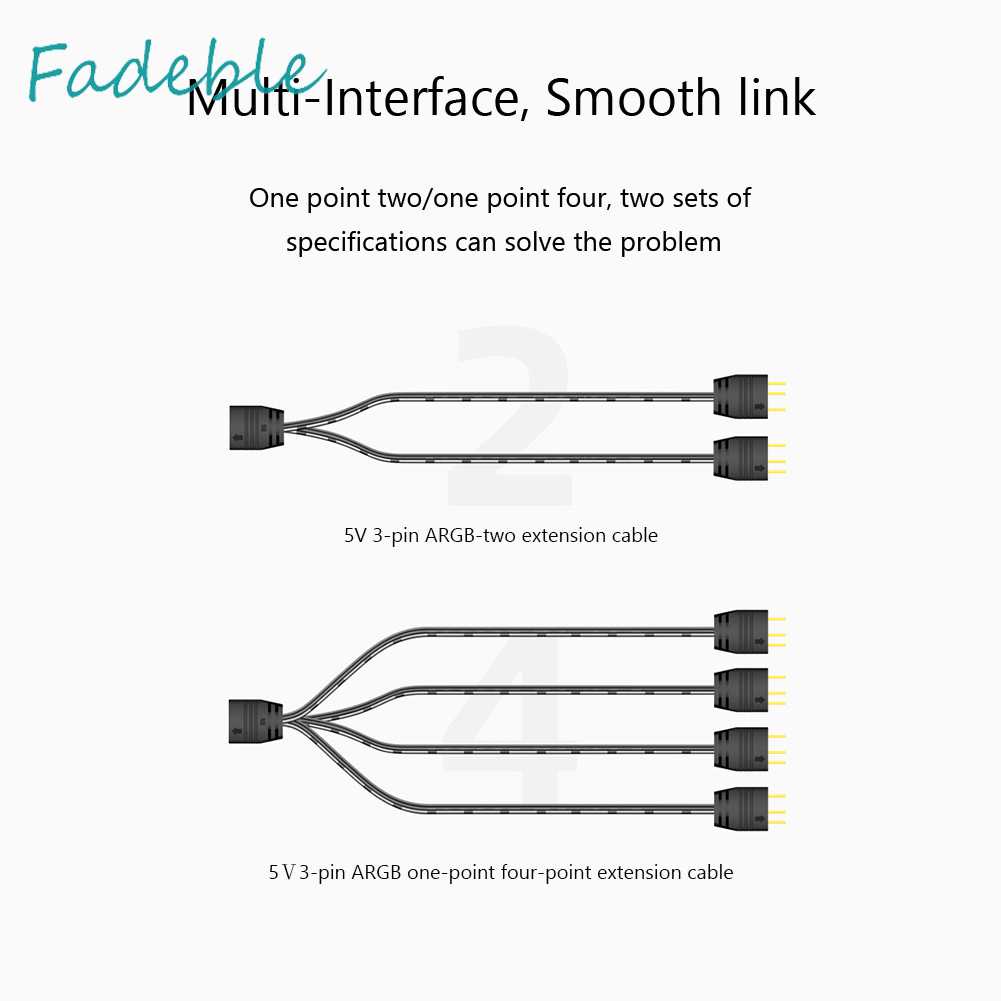 Dây Cáp Chia Cổng Quạt 5V 3Pin Cho Bo Mạch Chủ
