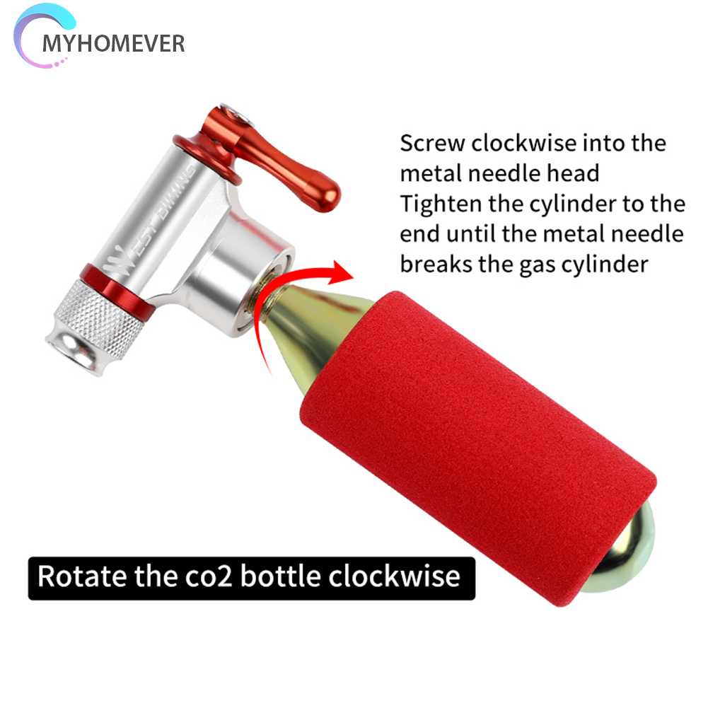 Ống Bơm Xe Đạp Mini Bằng Nhôm CO2 Tiện Dụng