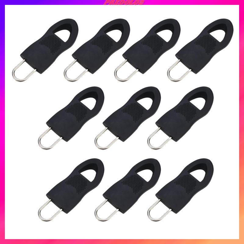 Set 10 Dây Kéo Khóa Zip Có Thể Tháo Rời Màu Đen 3.4x1.4cm 2