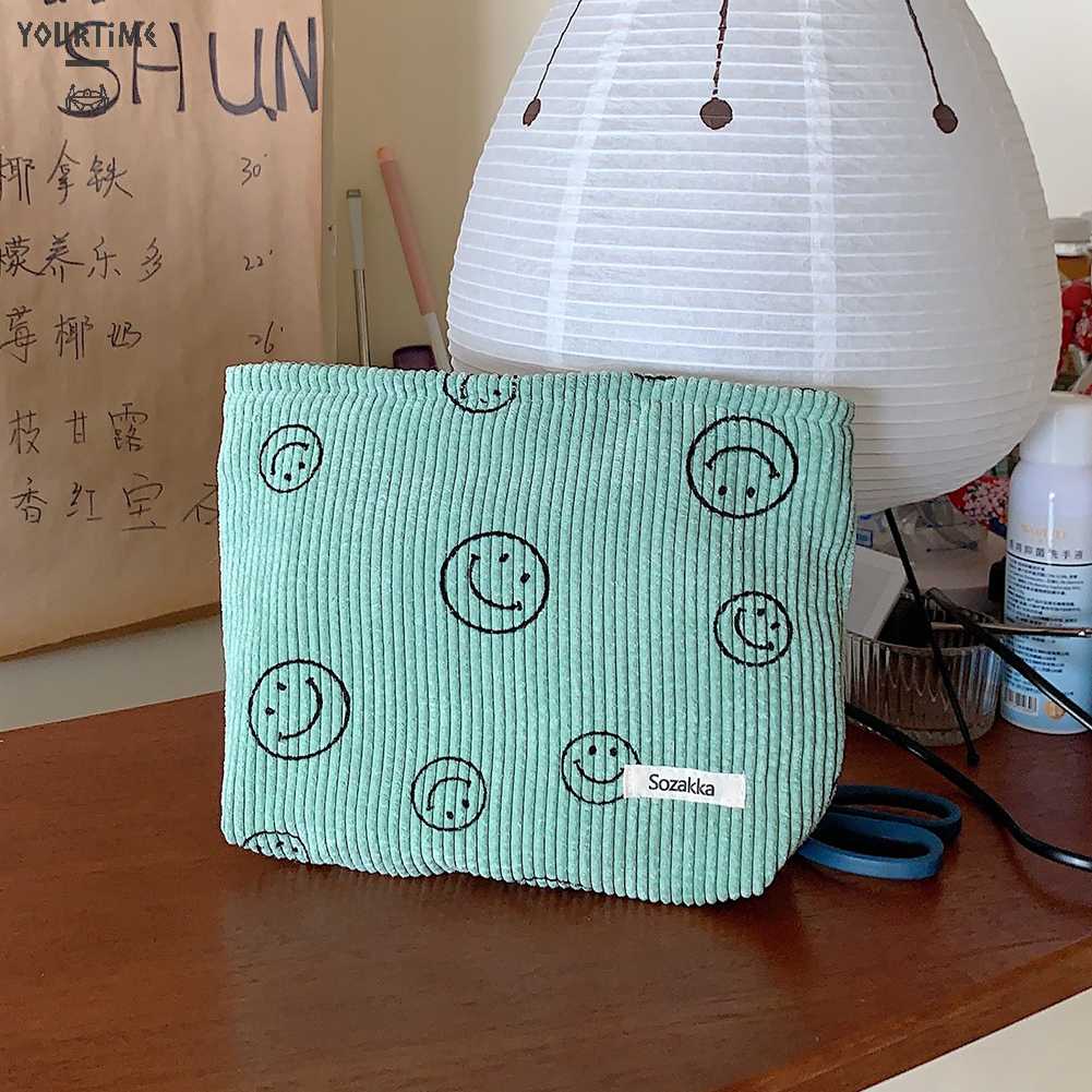 Túi Đựng Mỹ Phẩm Bằng Vải Nhung Có Thể Giặt Sạch Tiện Dụng