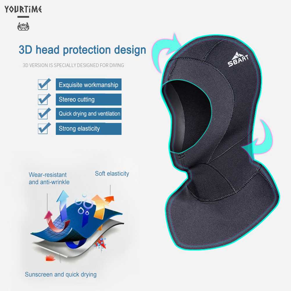 Mũ Bơi Bằng Cao Su Gọn Nhẹ Chống Lạnh Mau Khô Cho Nam Nữ