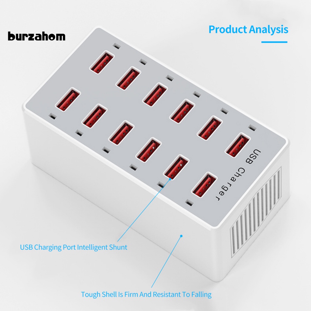 Ổ Cắm Sạc Làm Mát 12 Cổng Chuyên Dụng Cho Điện Thoại Dorm