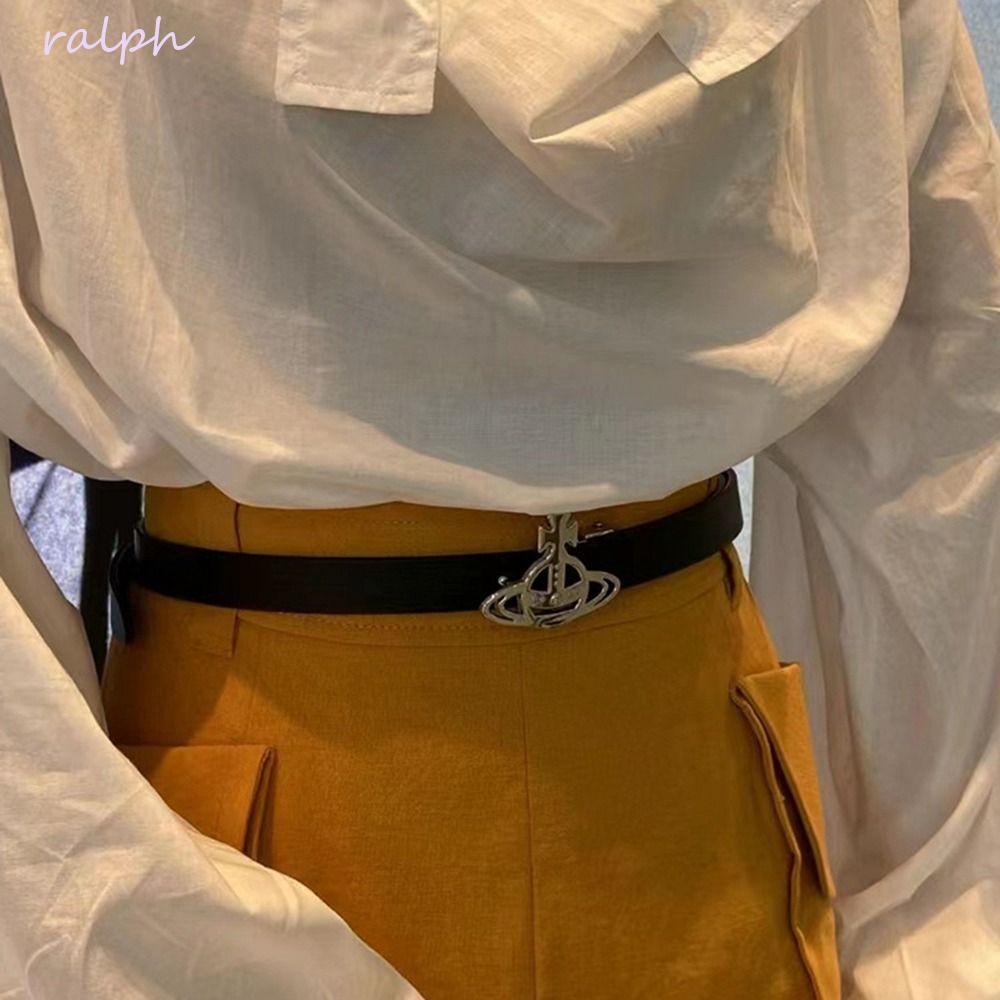 Thắt Lưng Da PU Khóa Kim Loại Y2k Phong Cách Cổ Điển Thời Trang Cho Nữ