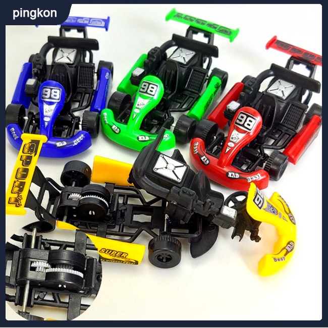 Mô Hình Xe Đua Đồ Chơi Nhiều Màu Sắc Họa Tiết Hoạt Hình Cho Bé