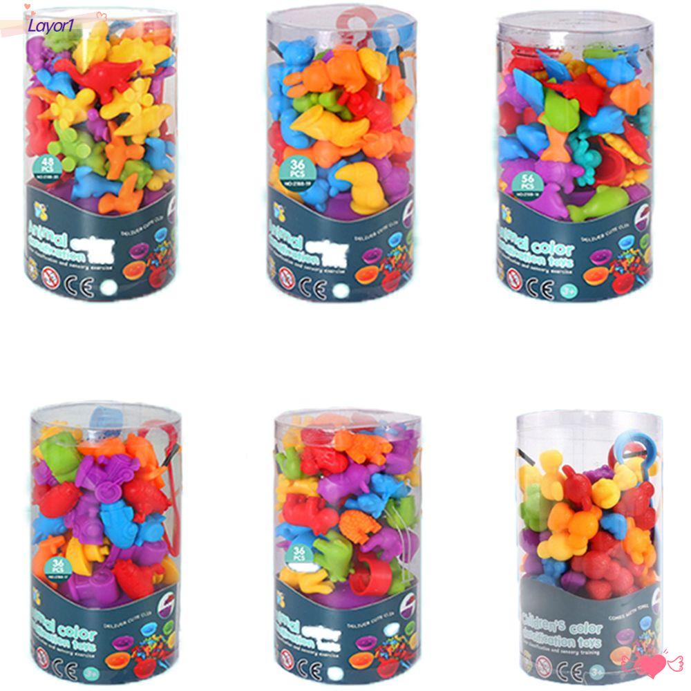 Layor1 Trò Chơi Động Cơ Cảm Biến Montessori Màu Sắc Cầu Vồng Thích Hợp Làm Quà Tặng Cho Bé