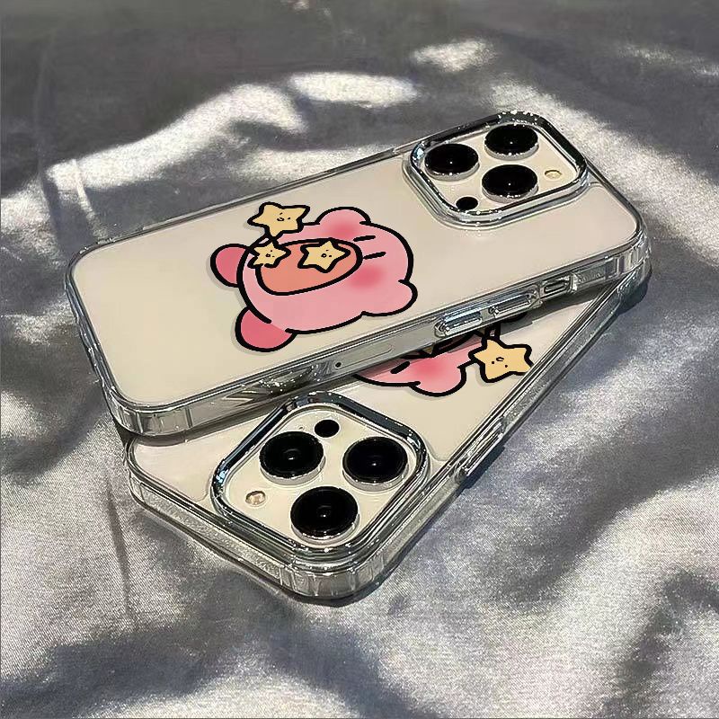 ✅Ốp Điện Thoại Dẻo Họa Tiết Ngôi Sao Kirby / max813 Chống Sốc Cho Iphone 7 12Plus 11 14pro VYS4