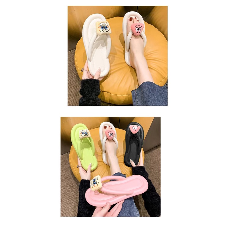 Dép Xỏ Ngón Đi Trong Nhà Đế Dày Bằng Xốp EVA Thoải Mái Chống Trượt Hình Ngôi Sao Màu Hồng Dễ Thương Cho Bé