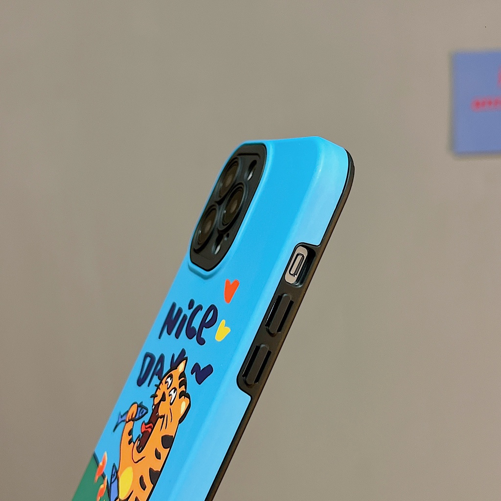 Ốp Điện Thoại imd Cứng Chống Sốc In Hình Hổ Hoạt Hình Dễ Thương Cho iPhone 11 13 12 14 Pro Max