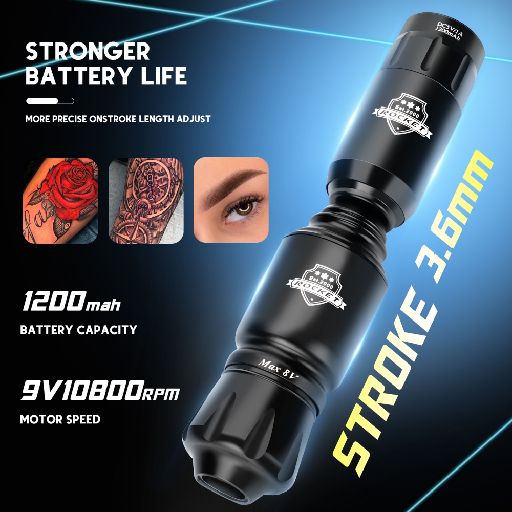 Bộ Máy Xăm Hình Không Dây Mini Giao Diện Rcaa Cao Cấp