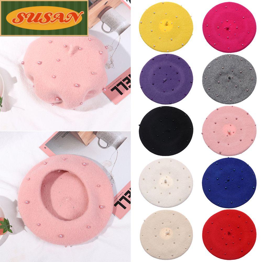 Susans Headgear tập đi. Mũ Beret Thời Trang Thu Đông Thanh Lịch