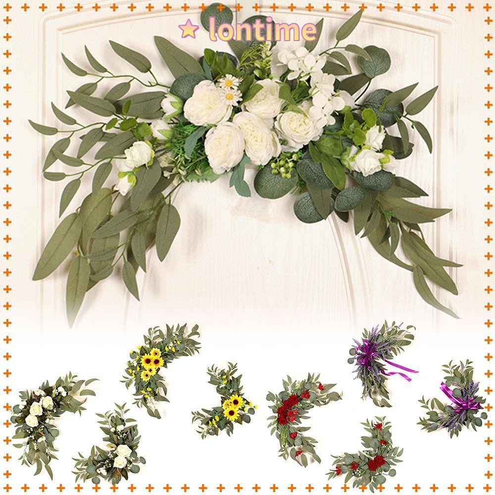 Set 2 Vòng Hoa Giả Treo Tường Trang Trí Tiệc