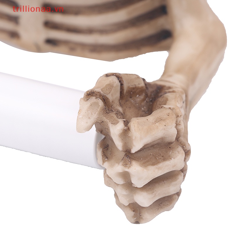 Giá Đỡ Cuộn Giấy Vệ Sinh Gắn Tường Hình Đầu Lâu Độc Đáo Trang Trí Nhà Tắm
