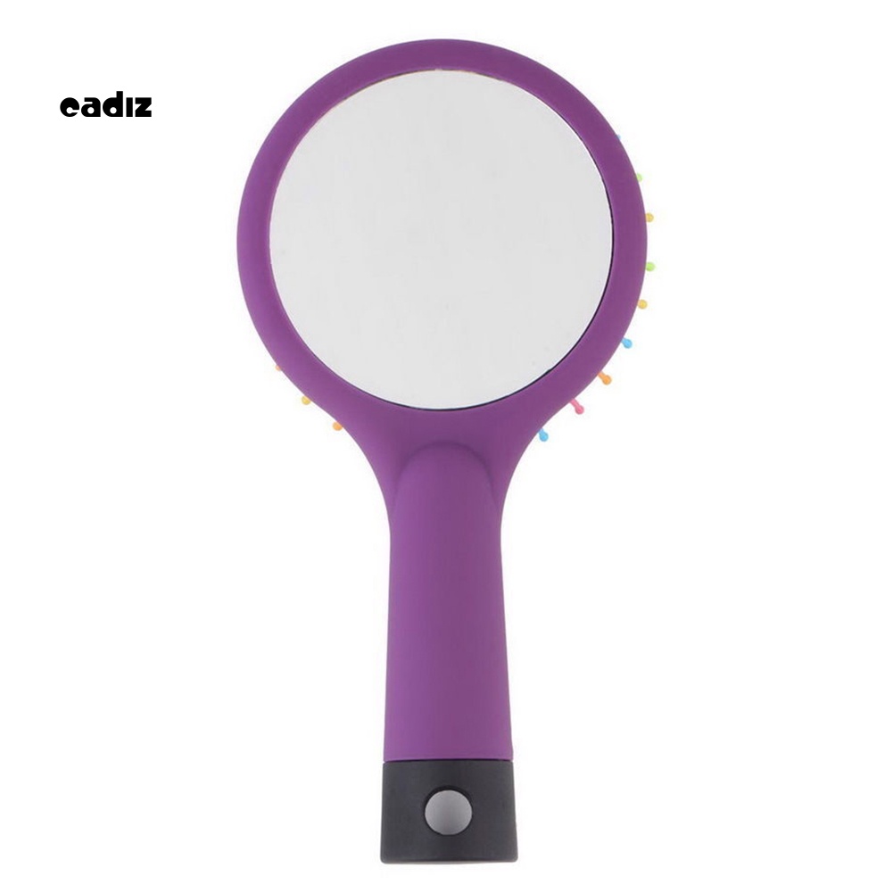 Lược Chải Tóc 2 Trong 1 Chống Tĩnh Điện Mát Xa Da Đầu Màu Sắc Cầu Vồng Xinh Xắn