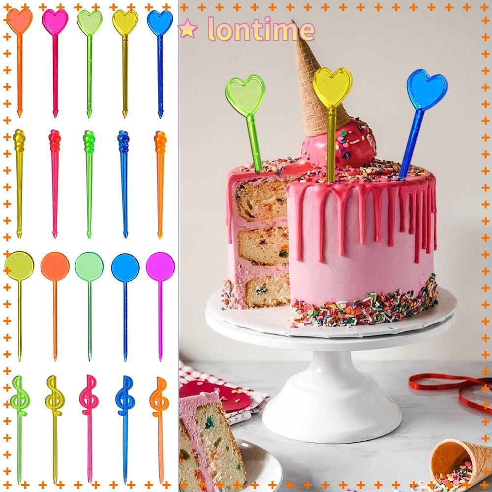 Set 100 Nĩa Ăn Trái Cây Họa Tiết Hoạt Hình