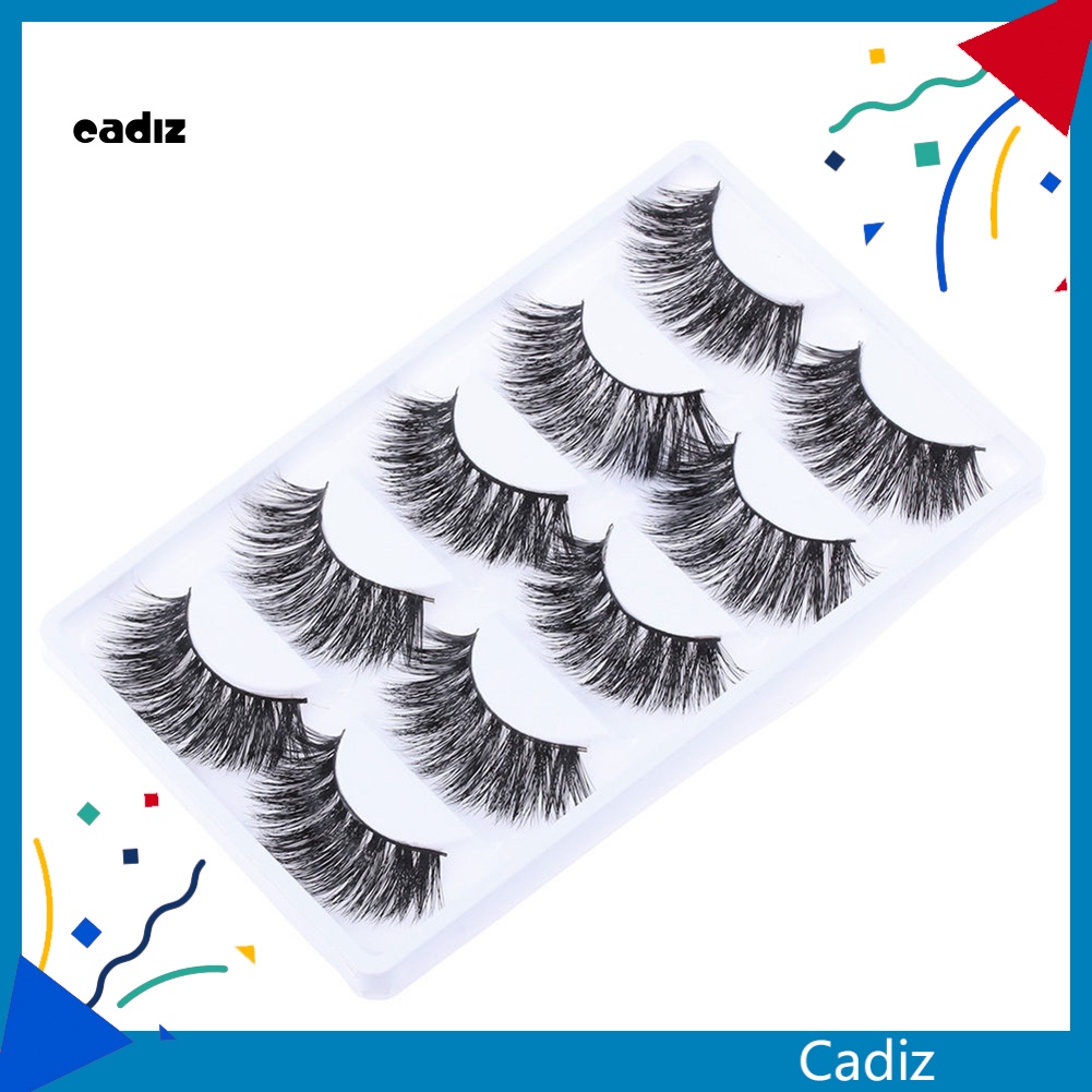 Bộ 5 Cặp Lông Mi Giả Dài Và Dày Hiệu Quả