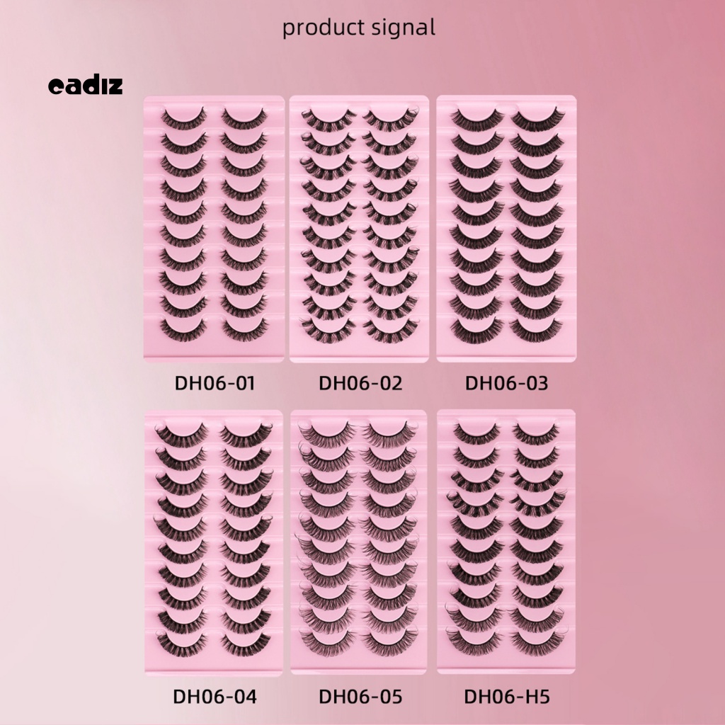 Hộp 20 Lông Mi Giả Dày Cong Trang Điểm Làm Đẹp Cho Nữ