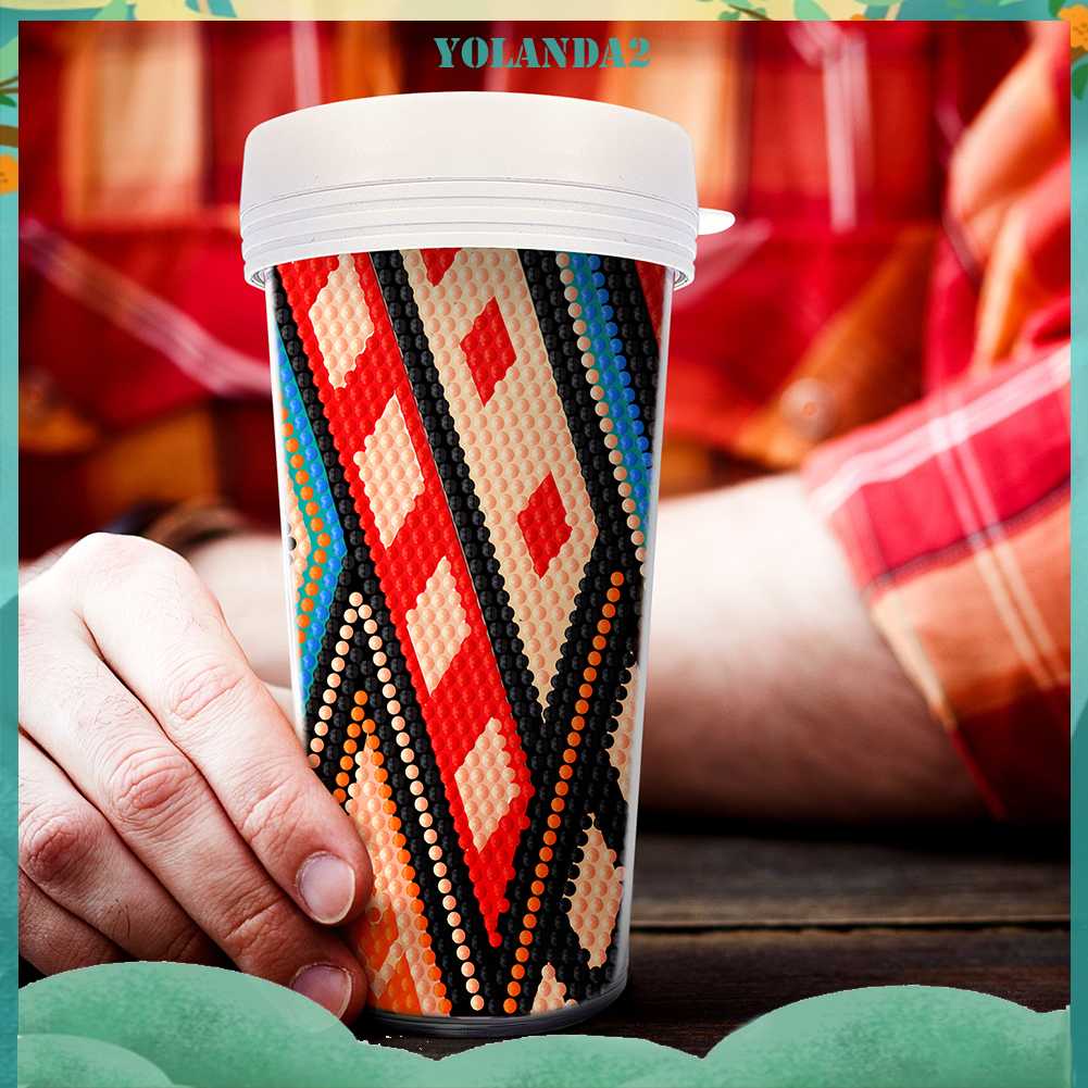 Cốc Nước Thể Thao Ngoài Trời Không BPA Chống Rò Rỉ Sơn Kim Cương DIY