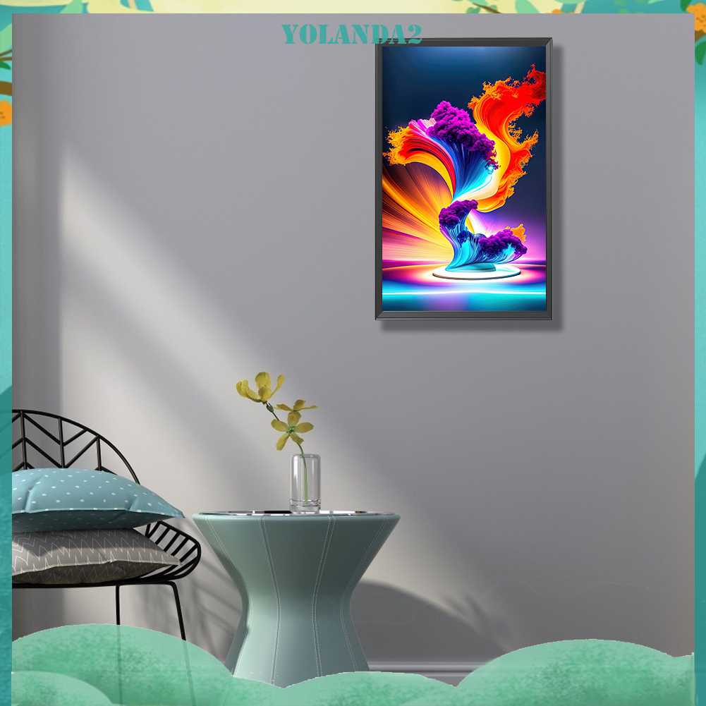 Tranh Đính Đá Kim Cương Toàn Bộ 5D DIY Hình Vẽ Trừu Tượng Trang Trí Nhà Cửa