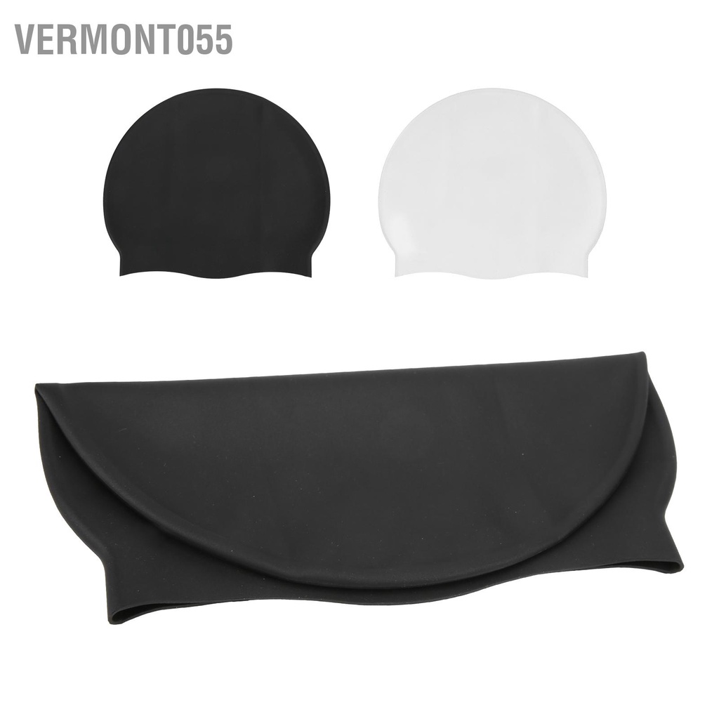 Vermont055 TOSWIM Mũ bơi dành cho người lớn có độ đàn hồi cao bằng silicon không thấm nước Kết cấu chống trượt