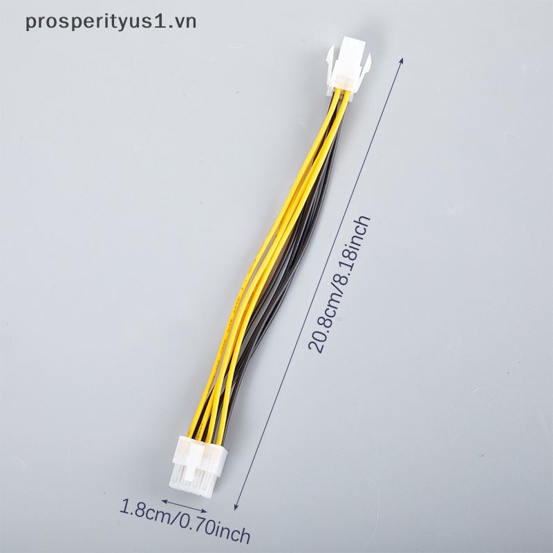 Dây Cáp Nguồn Bo Mạch Chủ 4Pin Sang 8Pin Chuyên Nghiệp Cho Máy Tính / Bo Mạch Chủ prosperityus1