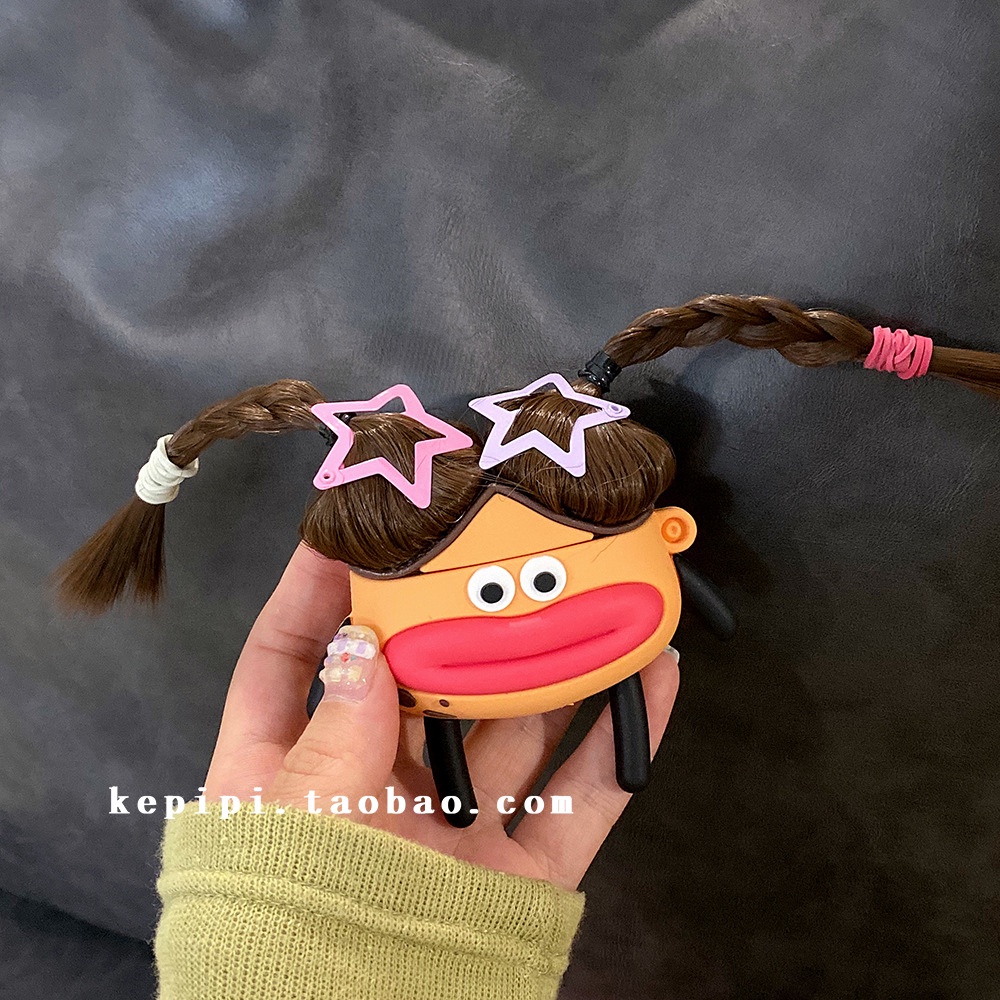 Vỏ Bảo Vệ Hộp Sạc Tai nghe không dây Airpods3 Pro 2 Hình Xúc Xích Dễ Thương