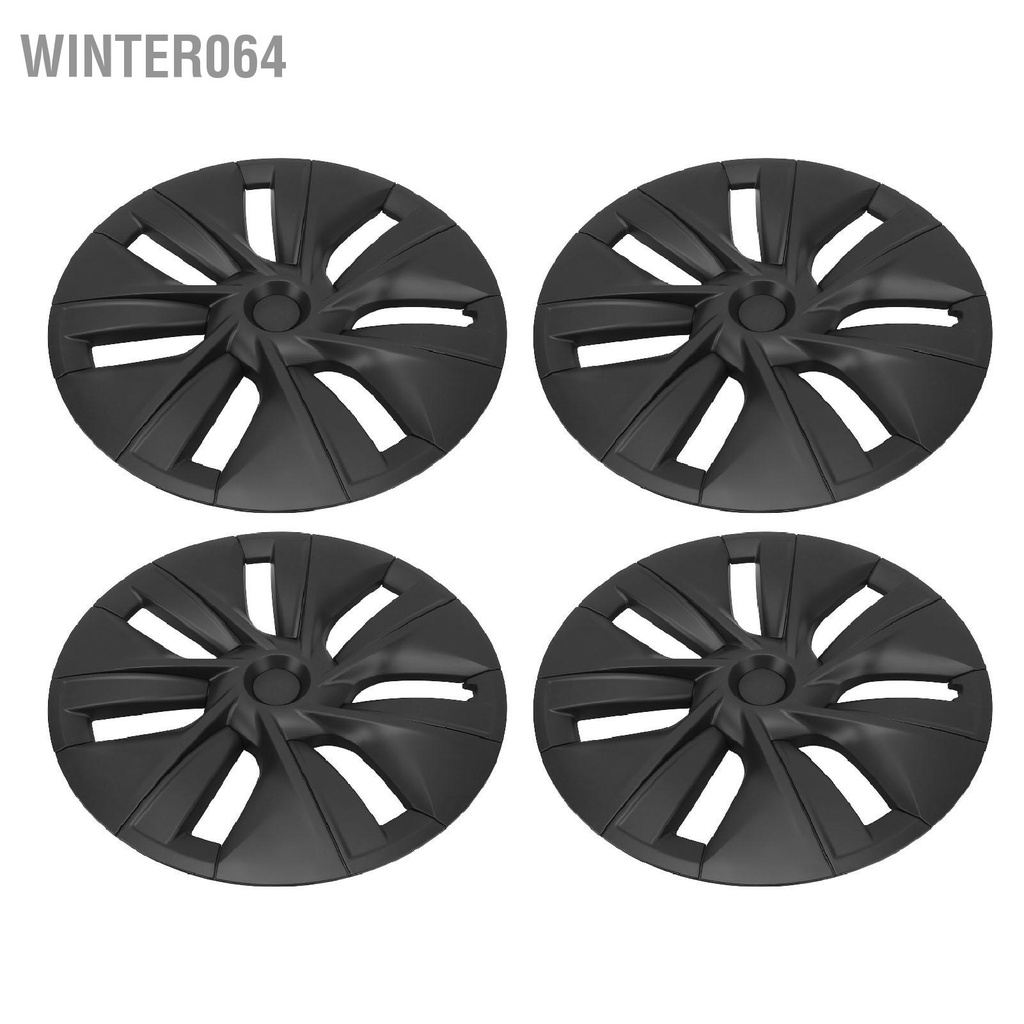 Winter064 Thay thế thiết kế kết cấu có độ bền cao màu đen mờ 4 bánh xe cho Tesla Model Y 2020‑2023