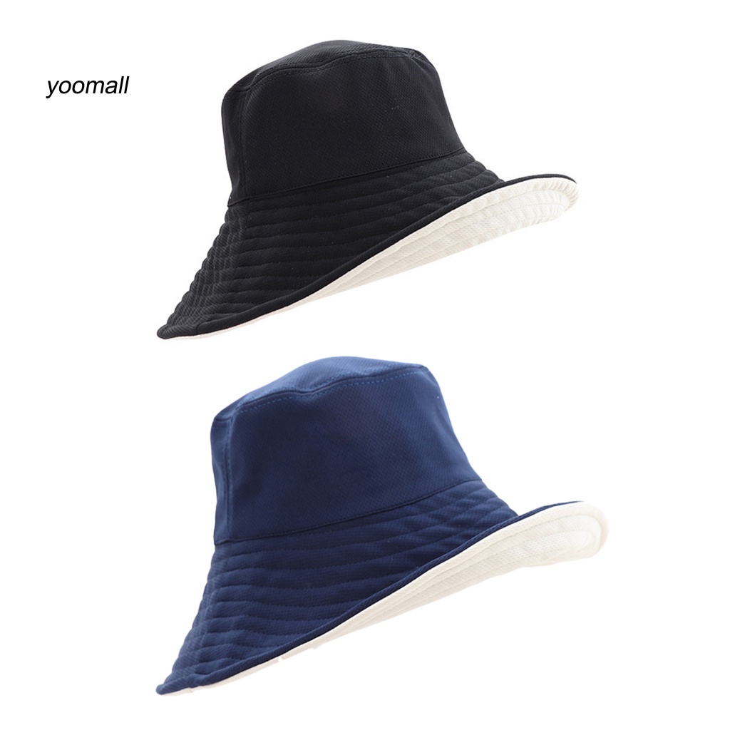 Nón Tai Bèo Vành Phẳng Màu Trơn Chống Nắng Thời Trang Mùa Hè Cho Nữ