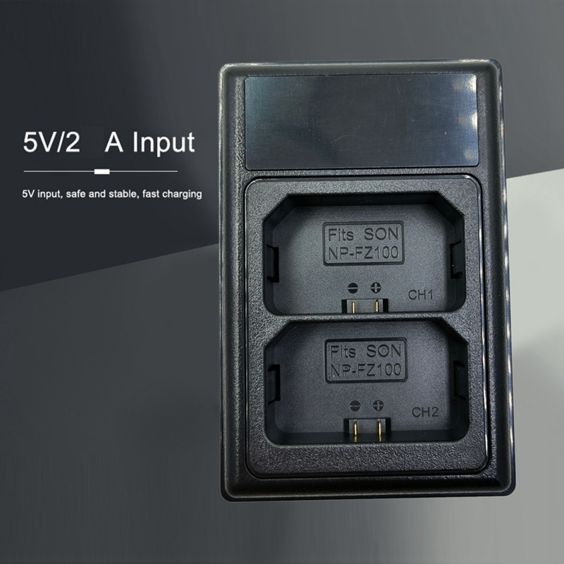 Bộ Sạc Pin USB Kép NP-FZ100 Cho Máy Ảnh Sony A7III A7RIII A7373 A7R3 A9 A7R4 A7RM4 A6500