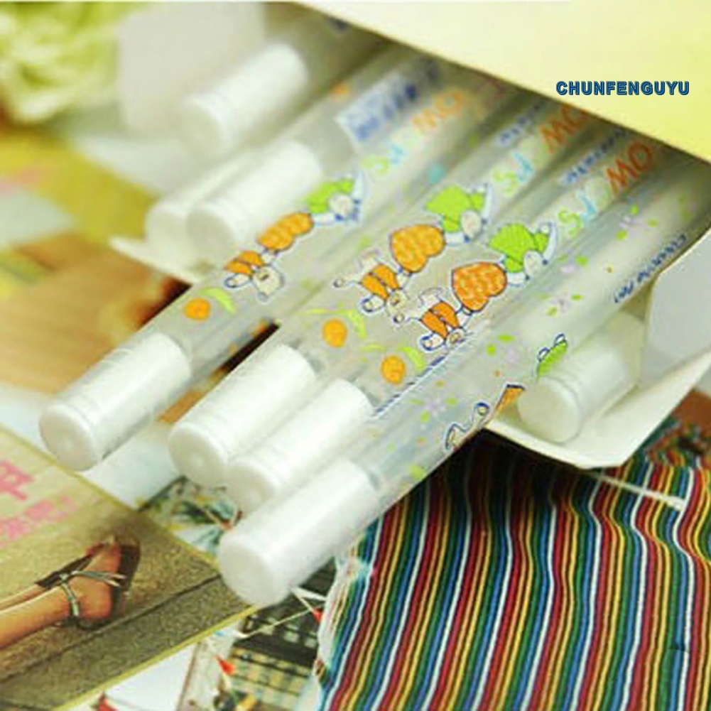 Bút Mực Gel Ngòi 0.8mm Màu Trắng Chuyên Dụng Cho Học Sinh / Văn Phòng