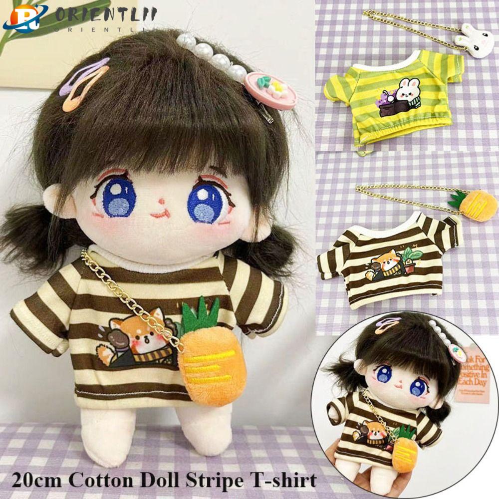 Bộ Trang Phục Gồm 3 Kiểu Áo Thun Dành Cho Búp Bê 20cm Dễ Thương Xinh Xắn