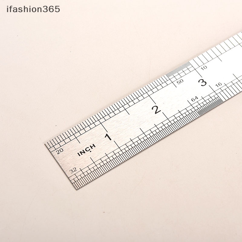 Thước Đo Hai Mặt Bằng Thép Không Gỉ ifashion365] 30cm 3CC