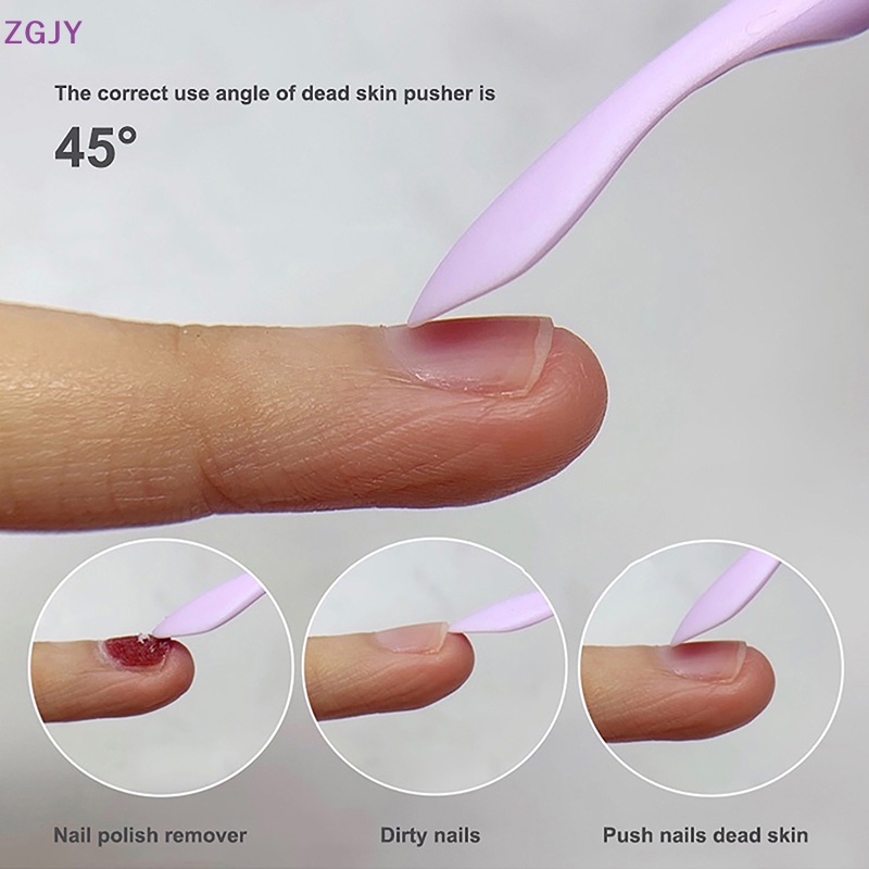 Set 2 Dụng Cụ Tẩy Tế Bào Chết Cho Móng Tay Chuyên Nghiệp ZGJY Mới