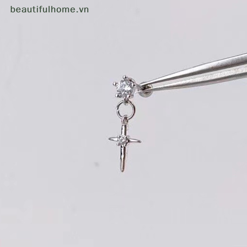 1 Đôi Bông Tai Pha Lê Lấp Lánh Thời Trang Dành Cho Nữ