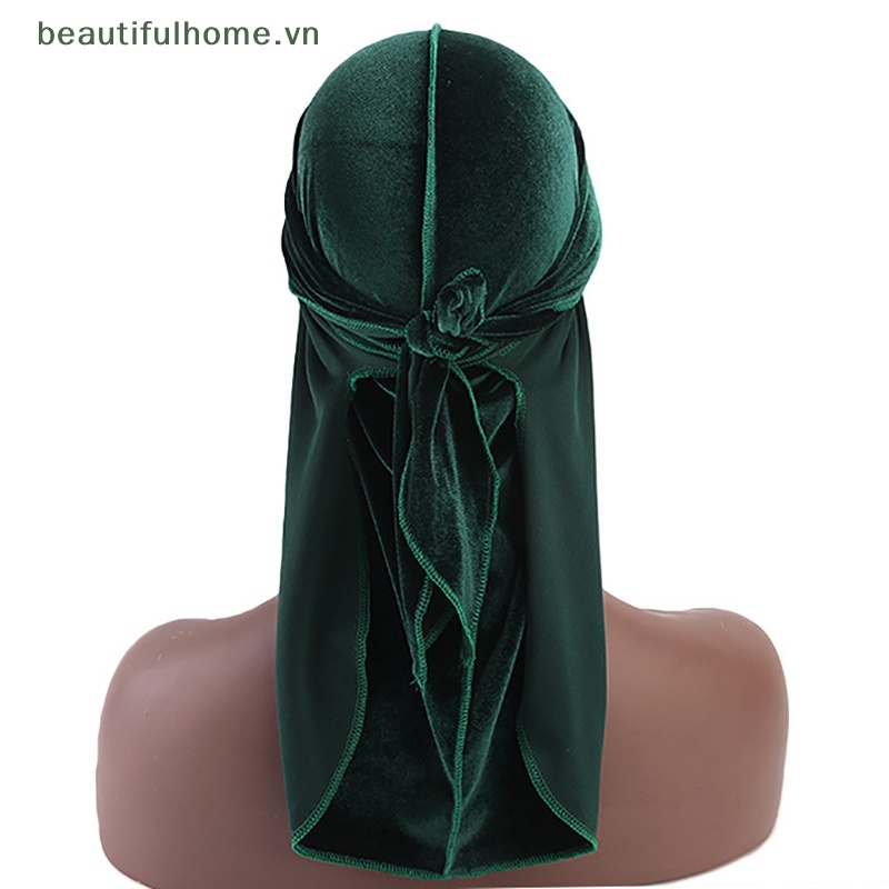 [beautifulhome] Mũ Turban Nhung Chemo Turban Cho Nam Và Nữ [beauty]