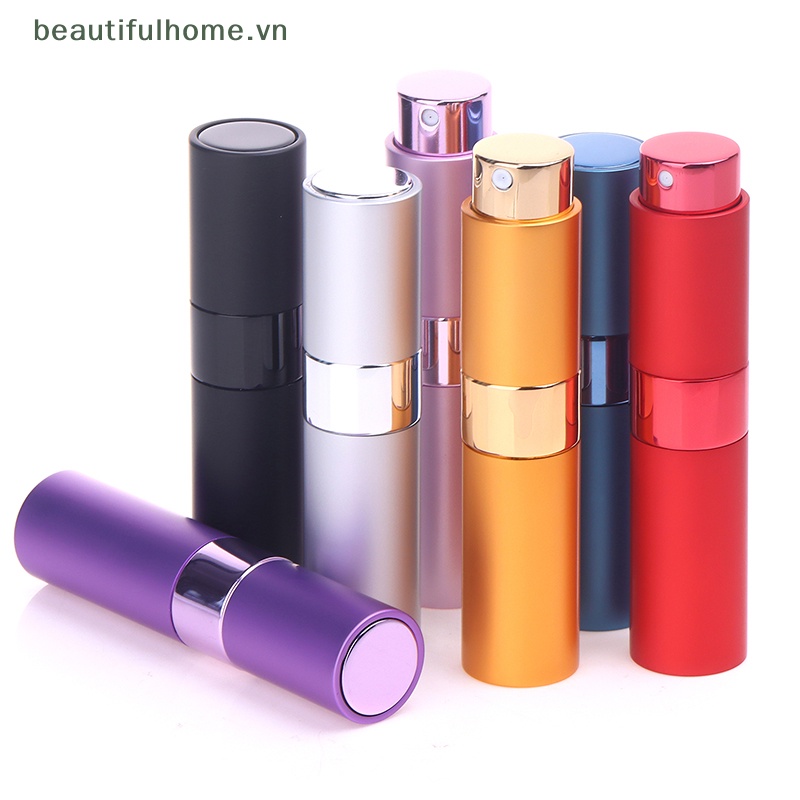 Bình Nước 8ML Bằng Nhôm Họa Tiết Mây Có Thể Bơm Đầy Lại Tiện Dụng