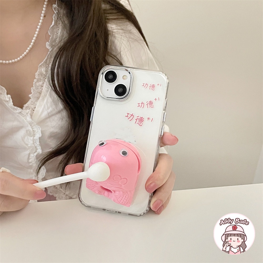 Ốp Điện Thoại TPU Mềm Trong Suốt Họa Tiết Cá Gỗ 3D Chống Va Đập Cho IPhone 11 14 Pro Max