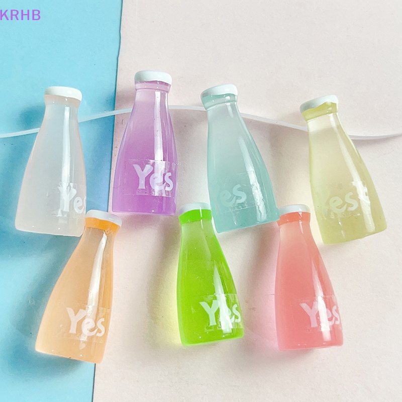 Set 5 Chai Kem Nhỏ Dạ Quang Dùng Làm Trang Sức / Điện Thoại Di Động DIY Mới