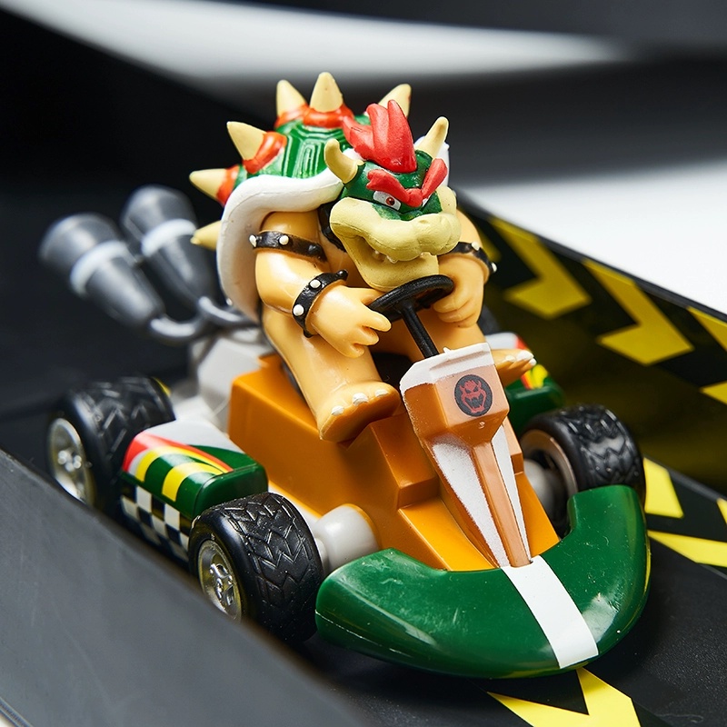 SUPER MARIO WII LUIGI PRINCESS 12CM PULL BACK RACER GO KART CAR TOY