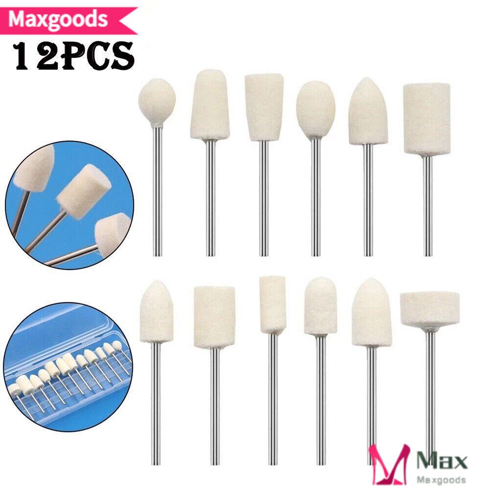 Bộ 12 Đầu Mài Bằng Len 2.35 / 2.2mm Chuyên Dụng Cho Máy Mài Điện