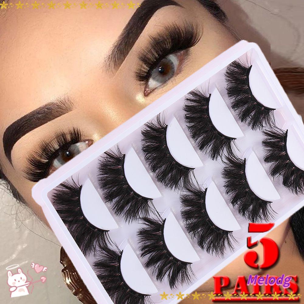 Bộ 5 Cặp Lông Mi Giả SKONHED Trang Điểm Tự Nhiên 4D