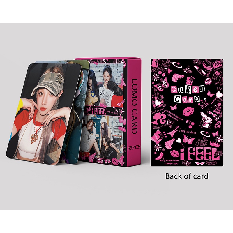 I-DLE LOMO Card Set 55 Tấm Thẻ Ảnh Queen Card Hình Nhóm Nhạc KPOP