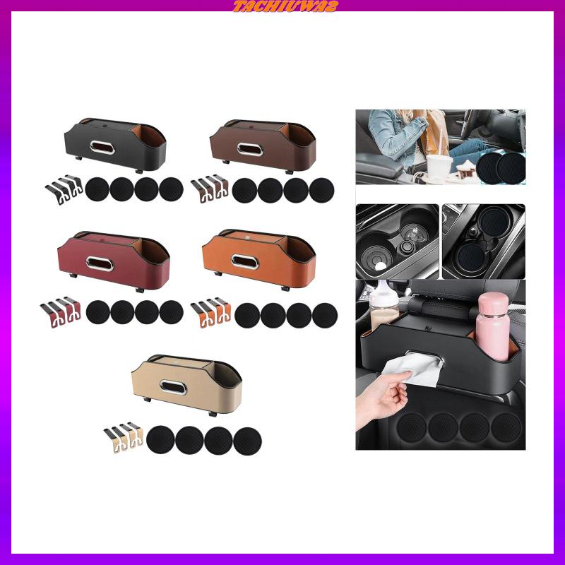 Túi Da PU Đựng Cốc / Khăn Giấy Gắn Ghế Ngồi Xe Hơi Chống Rách Tiện Dụng Tachiuwa2