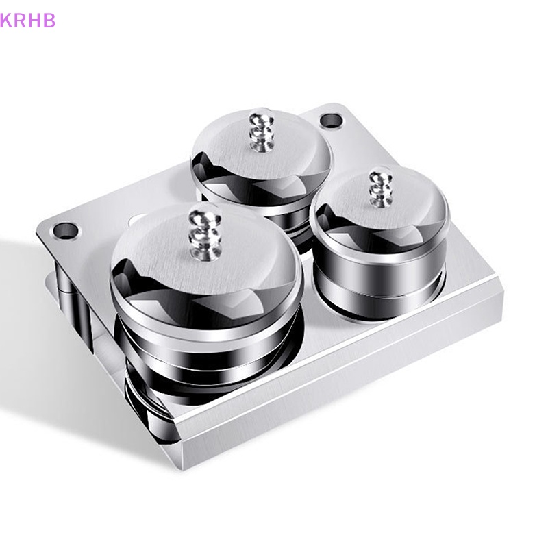 Set 3 Khay Đựng Bột Làm Móng Bằng Thép Không Gỉ Mới