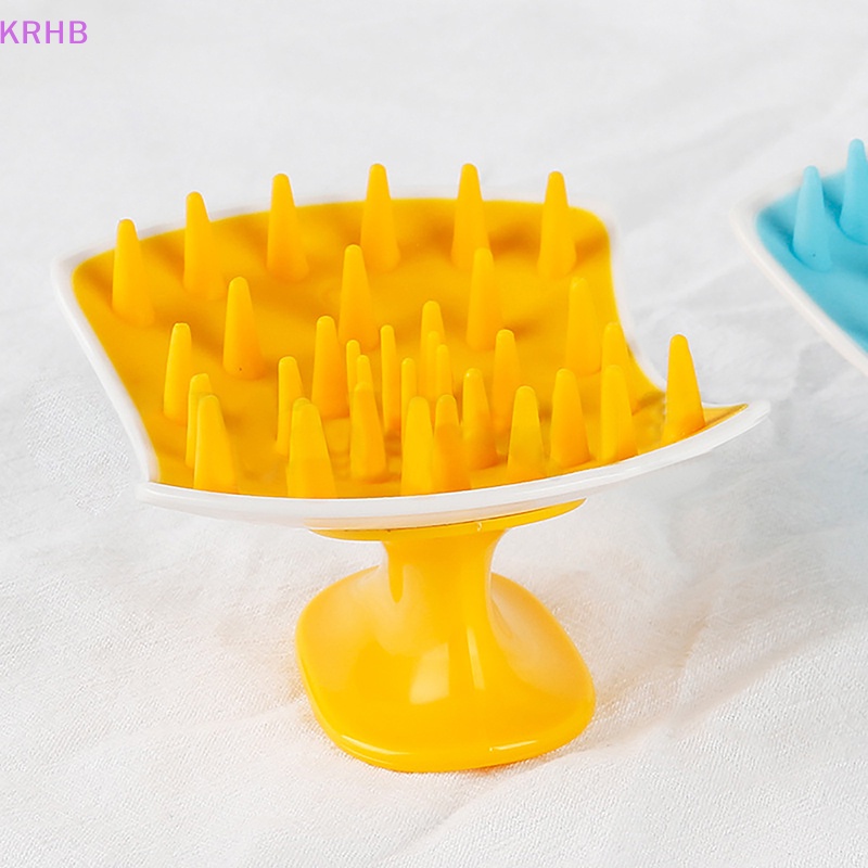 Lược Silicone Dùng Chải Tóc Mát Xa Da Đầu Tiện Dụng Mới