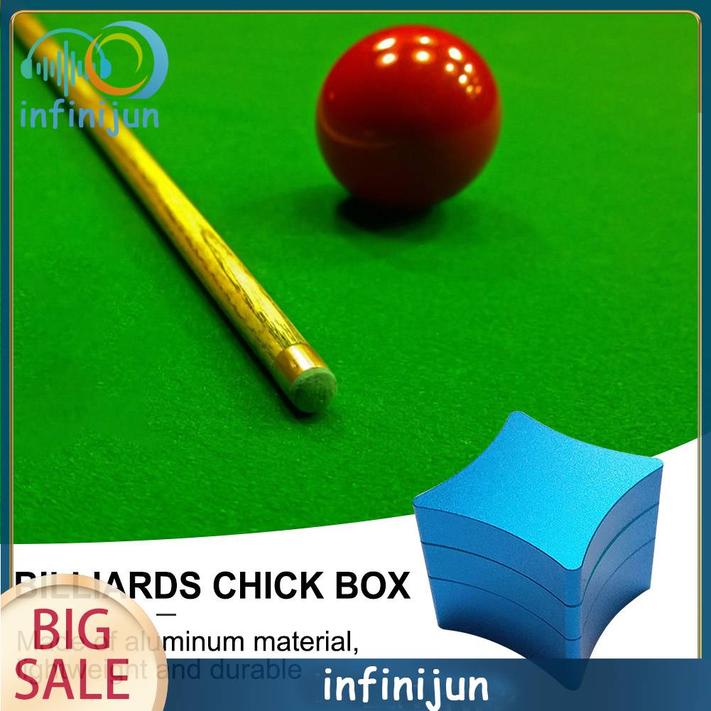 Hộp Phấn Đánh Bida Kim Loại 3 Tầng Siêu Bền Tiện Dụng