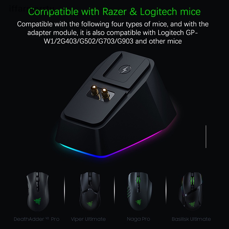 Đế Sạc Không Dây Cho Chuột Logitech G502 G703 G903 G Pro X GPW