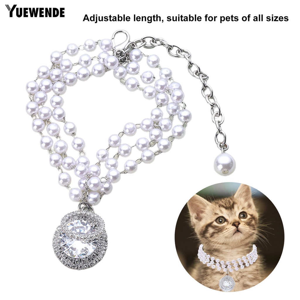 Vòng Cổ Ngọc Trai Ba Hàng Ngày Thân Thiện Với Môi Trường Cho Thú Cưng