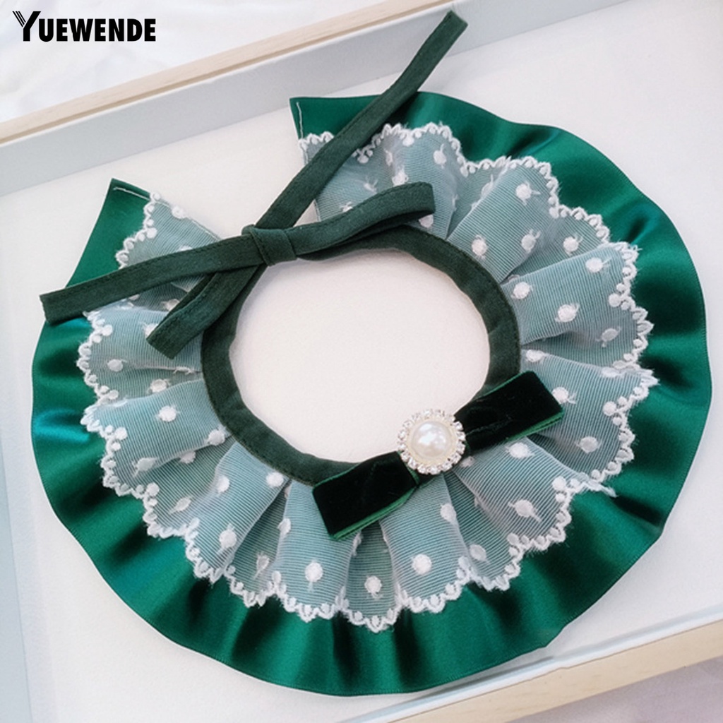 Yếm Ăn Mềm Mại Kết Cấu Ren Cổ Điển Dành Cho Thú Cưng YQ.E